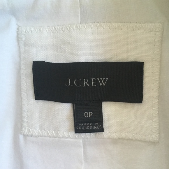 J. Crew White Linen Regent Blazer - Picture 4 of 6